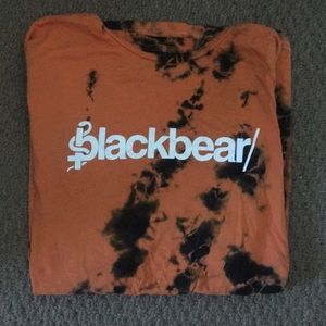 blackbear orange/black tie dye shirt